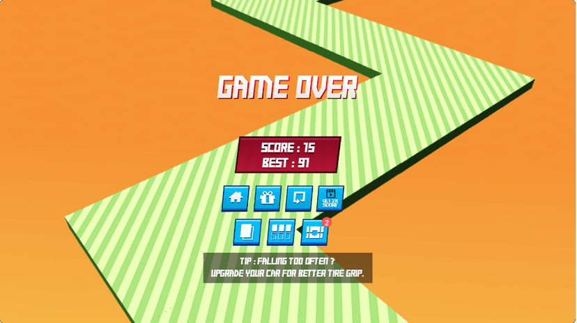 Drift Boss Game Over